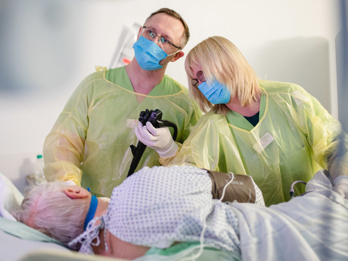 Patient wird untersucht